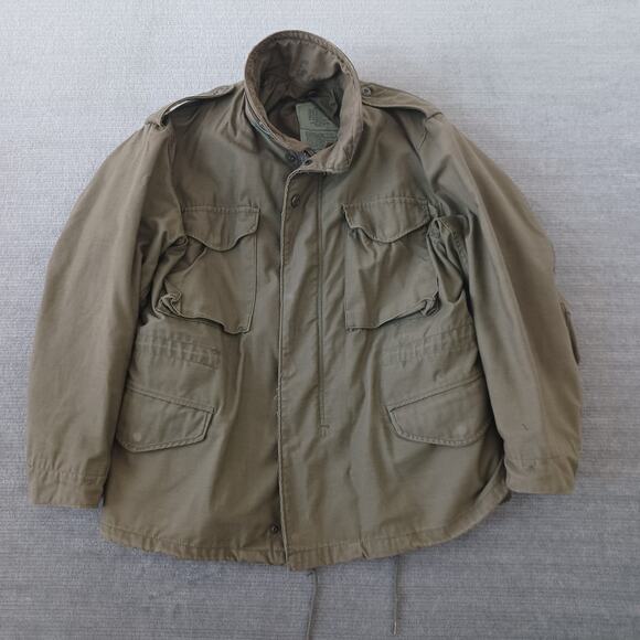 US Army M65 Field Jacket Mens M Solid Green Short Regular Cold Weather OG-107 - Picture 1 of 11